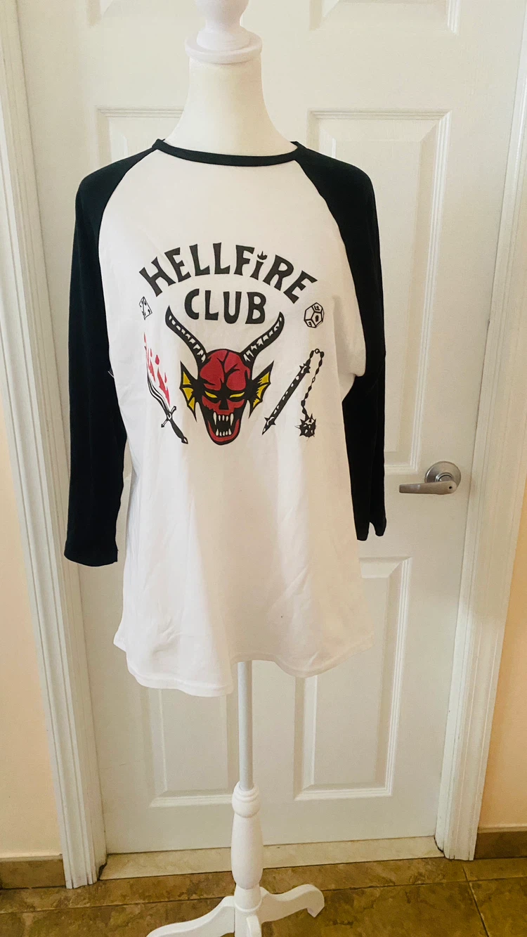 Hells fire club 3/4 sleeve size small