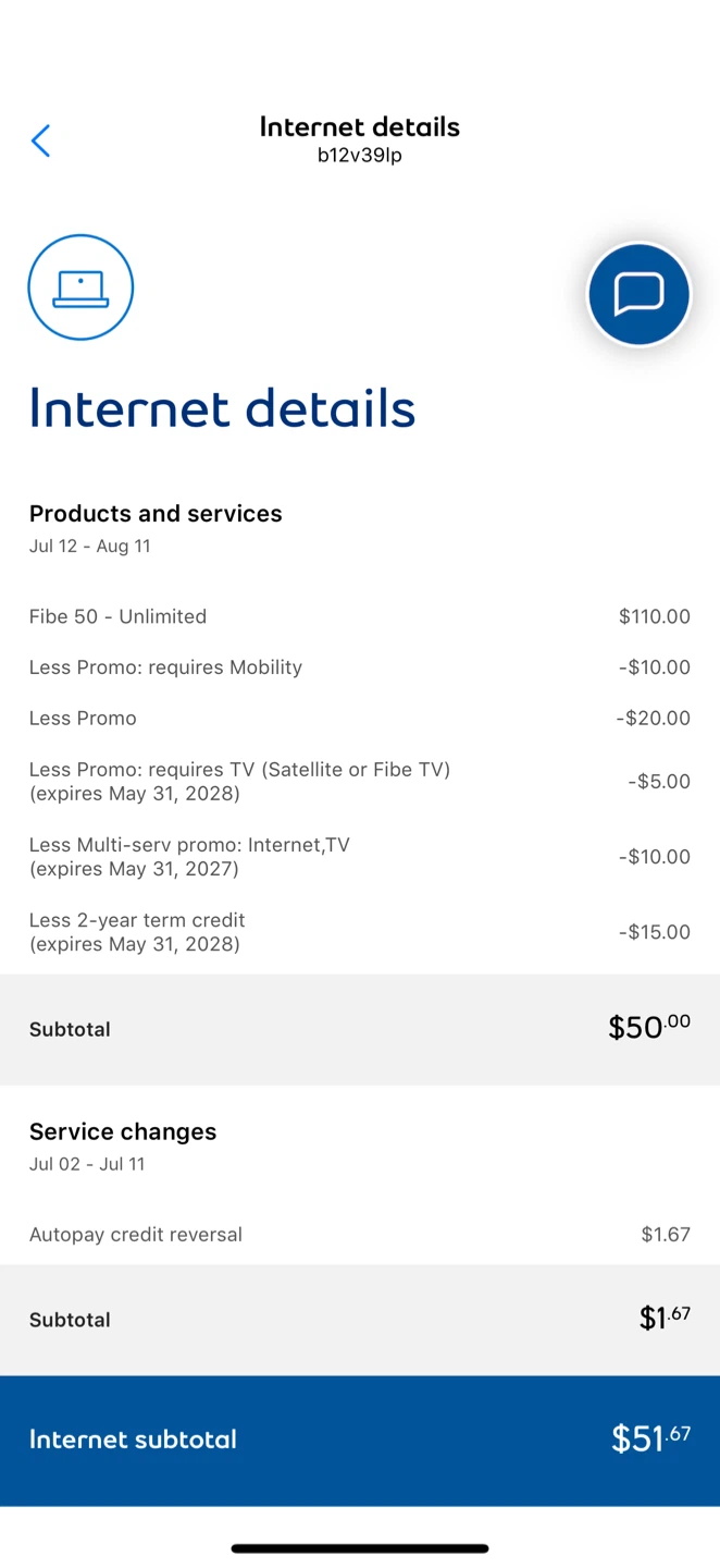 Bell Home Wifi Service 50Mbps