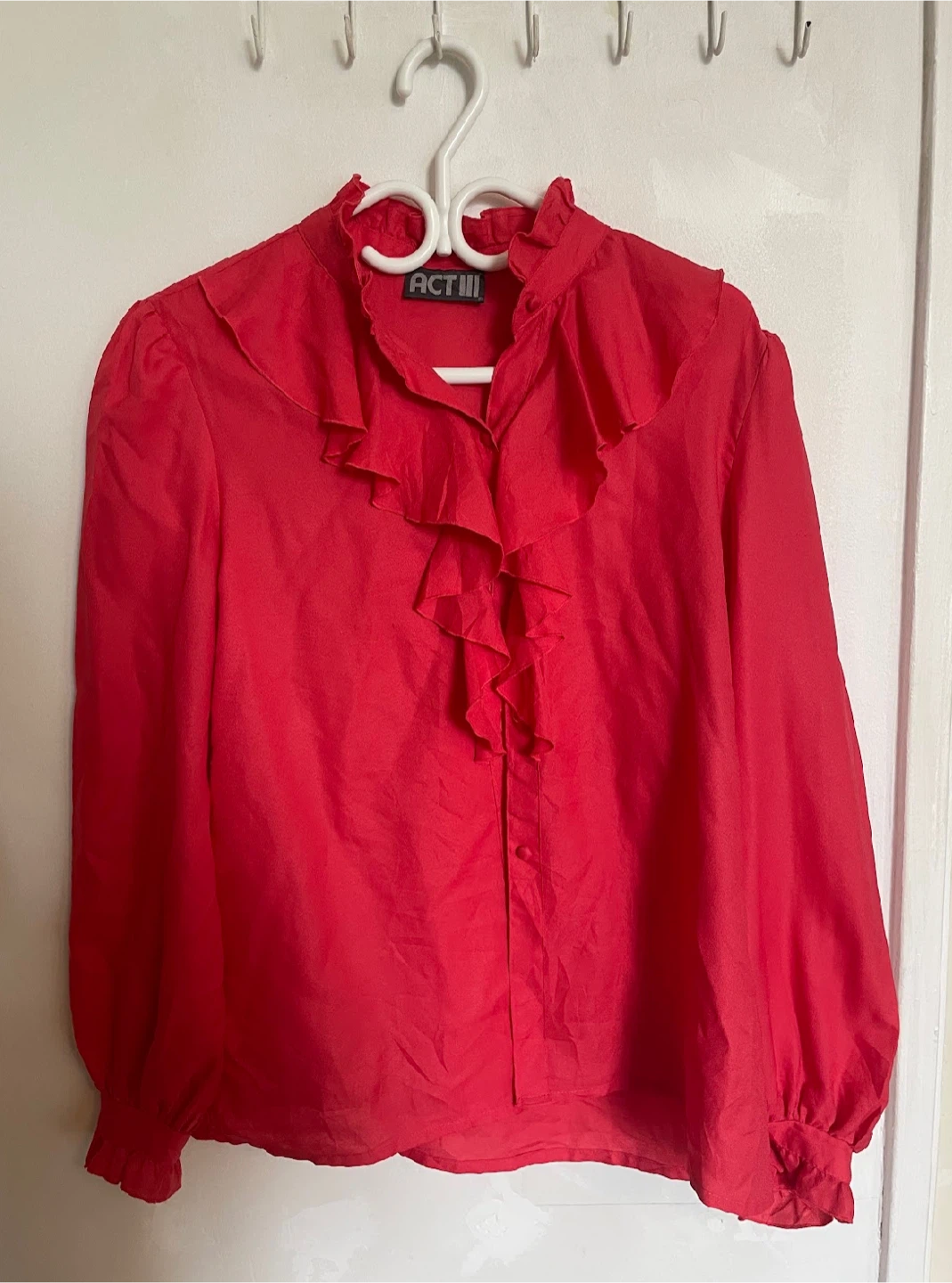 ACTILL red ruffle shirt