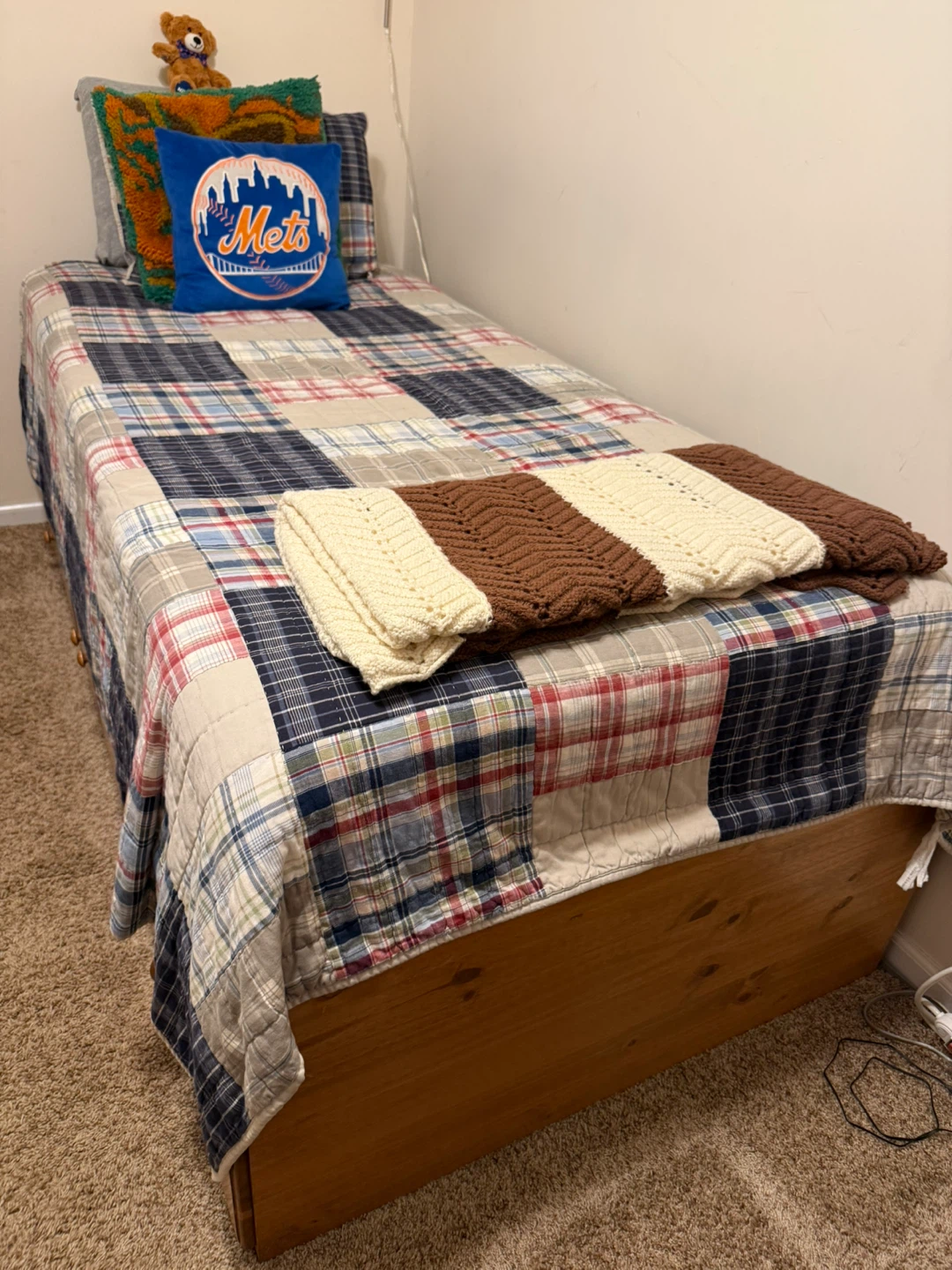 Twin XL Storage Bed Frame with Drawers and Cabinets