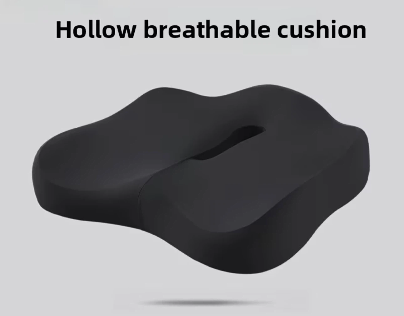 Black Ergonomic Seat Cushion