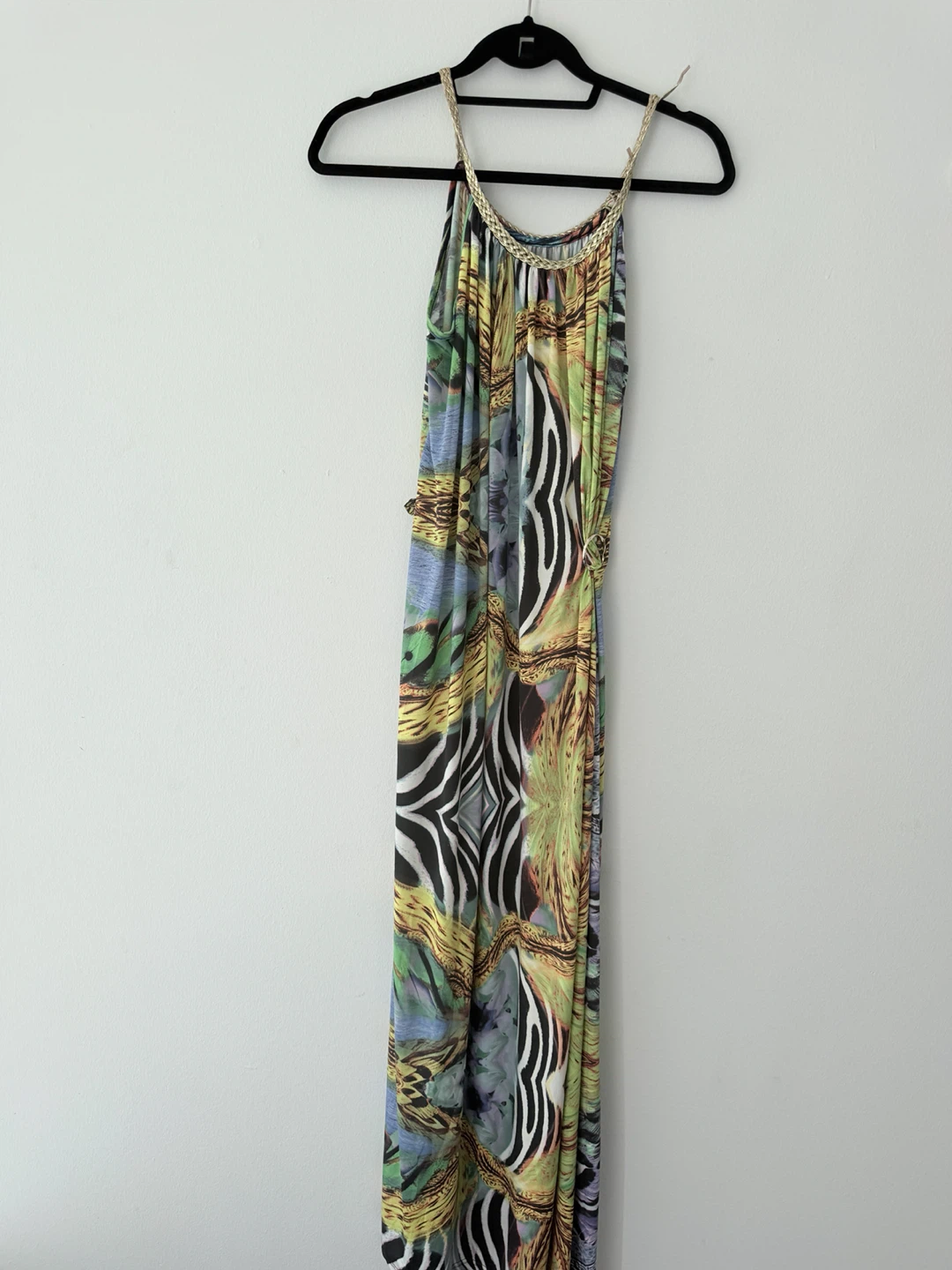 🌿 Boho / Animal Print Maxi Dress – Unique & Stylish