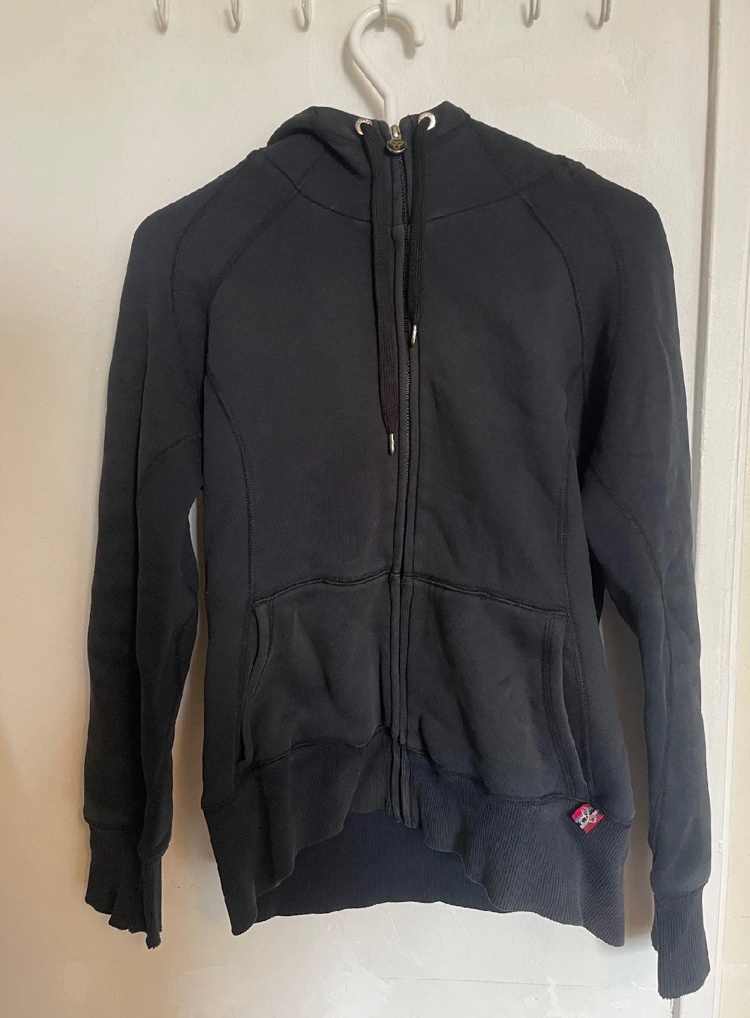 TNA black zip up hoodie