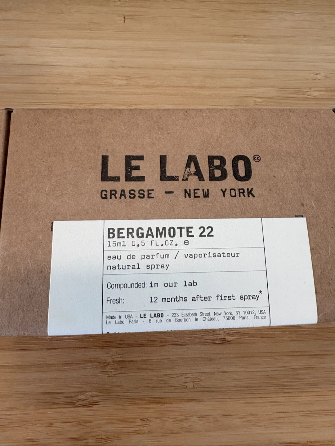 Le Labo Bergamote 22 Eau de Parfum Natural Spray - photo 2