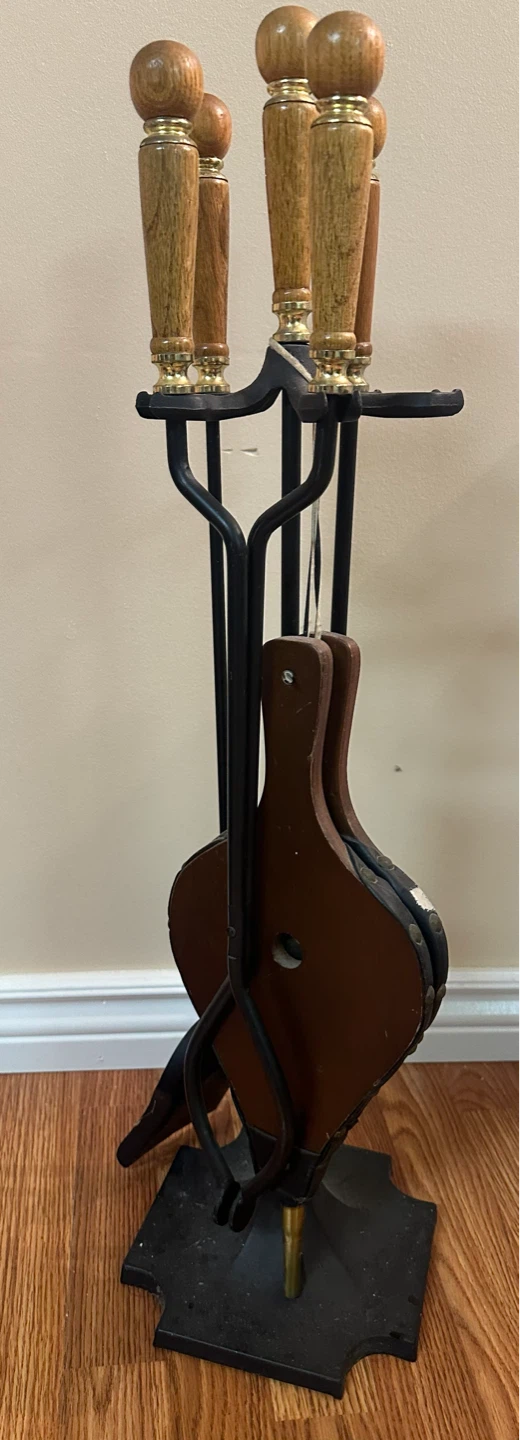 4-Piece Fireplace Tool Set with Bellows - photo 3