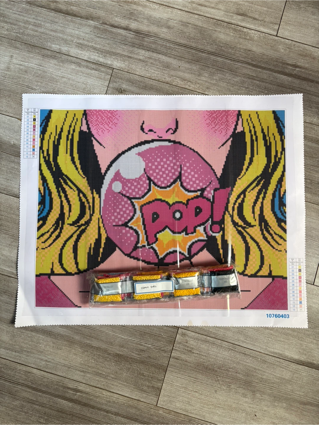 Diamond Painting Kit - Comic Girl Pop Art