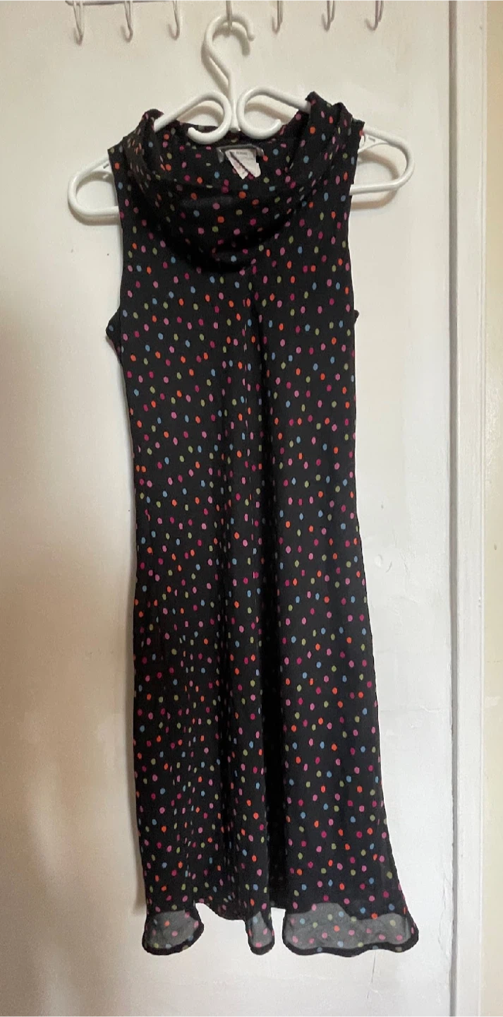 FAIRWEATHER polka dot sleeveless dress