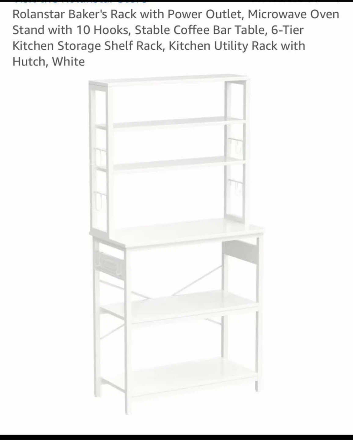 Baker's Rack with Power Outlet