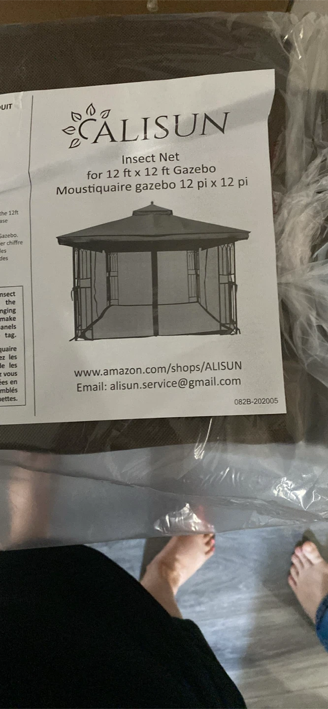 Calisun Insect Net for 12 ft x 12 ft Gazebo