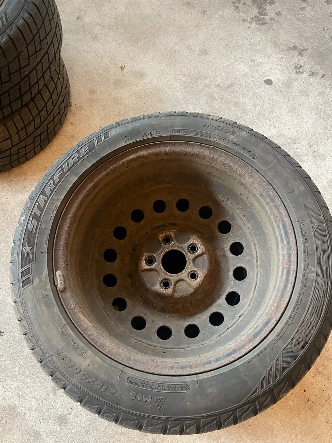 Starfire 215/55R17 Winter Tires on Rims - photo 4