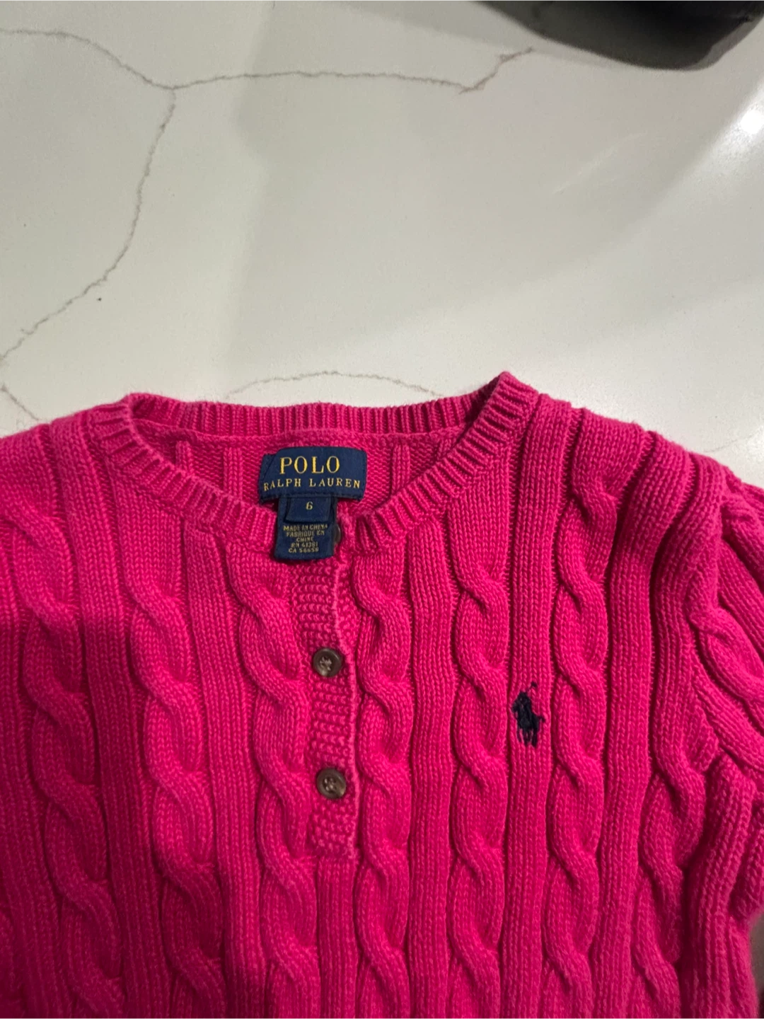 Polo Ralph Lauren Knit Sweater Child Size 6  with Elbow Patches - photo 2