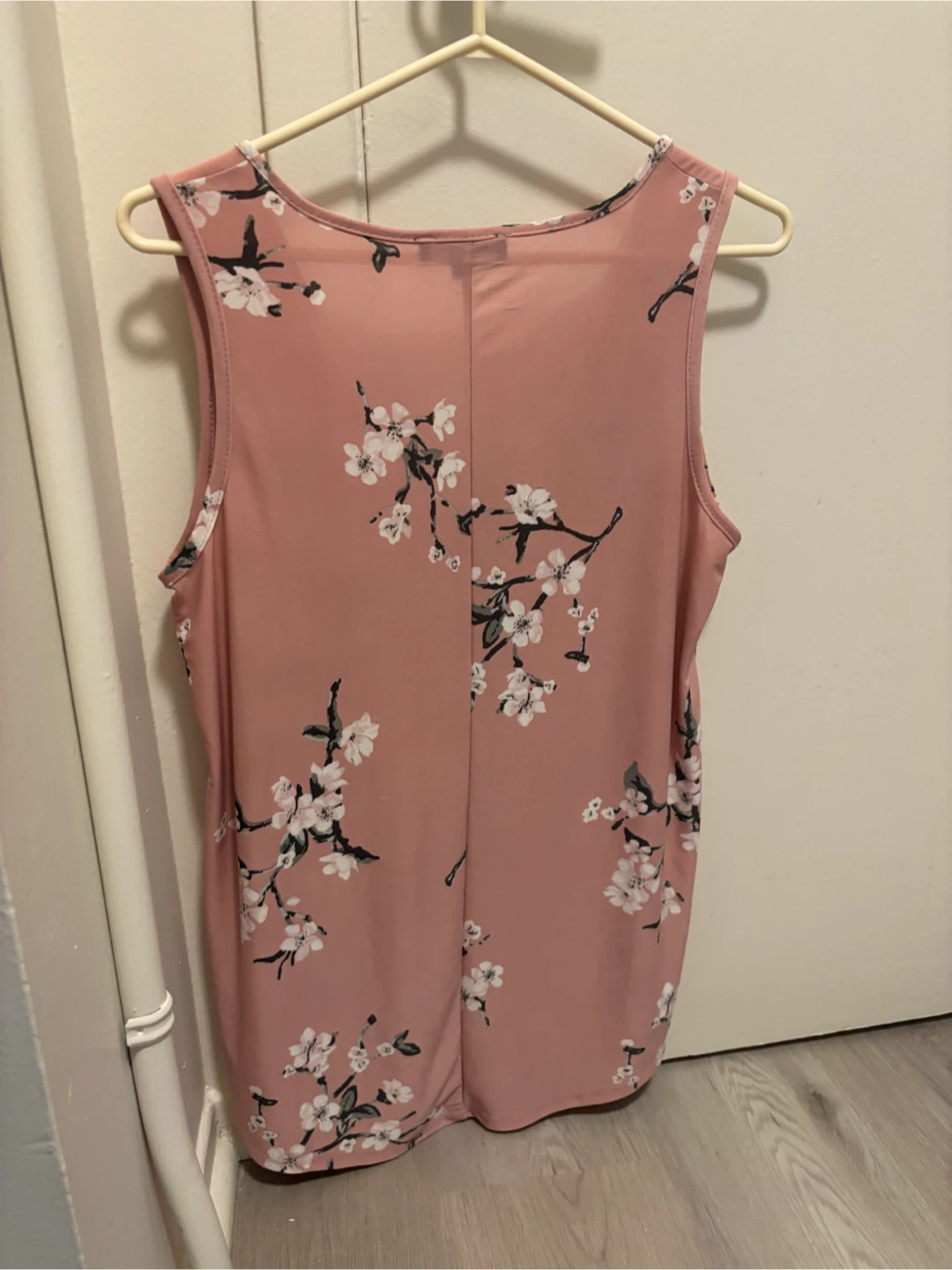 Shelly London Floral Zip-Front Tank Top - Medium
