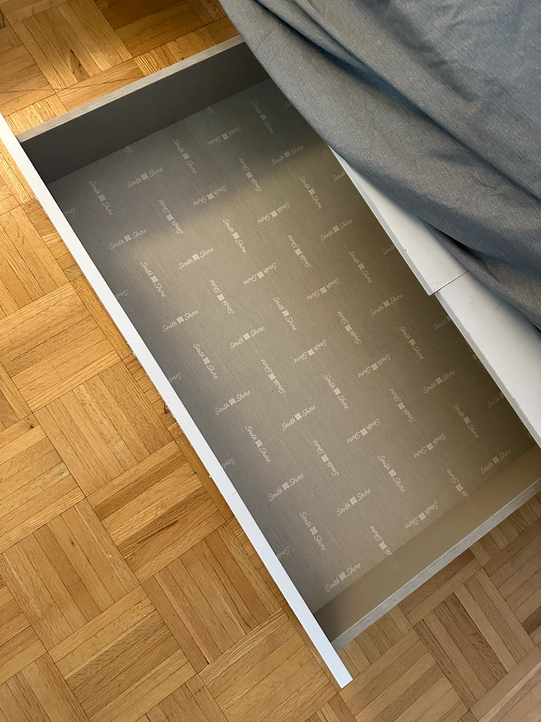 Free Queen Mattress and white bed frame with drawers - photo 2