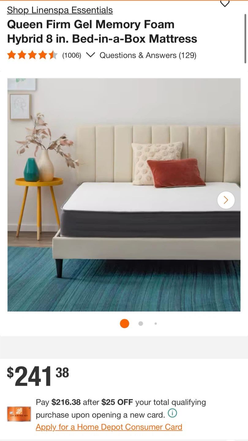 Free Queen Mattress and white bed frame with drawers - photo 3