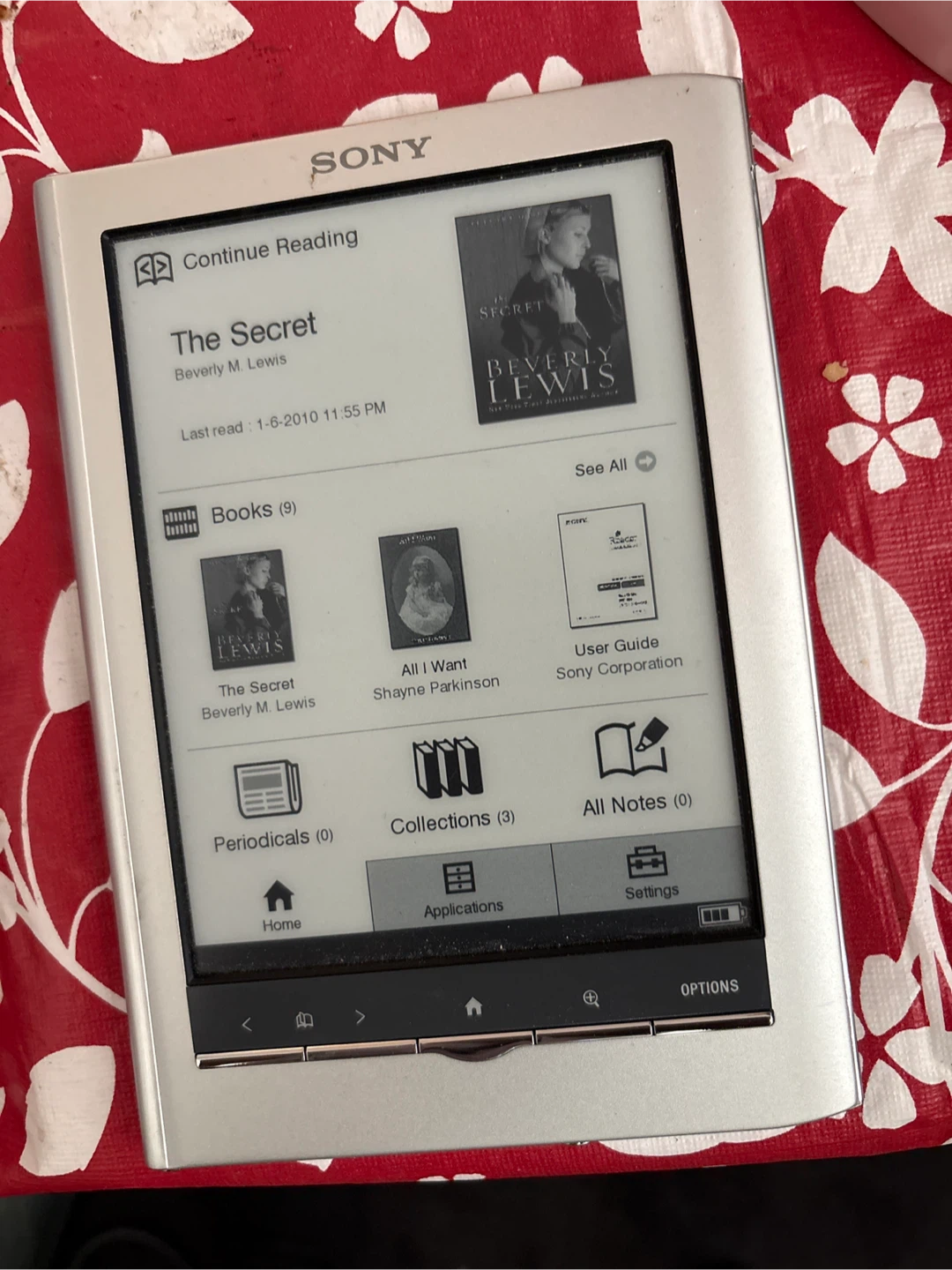 Sony Reader PRS-350 E-Reader