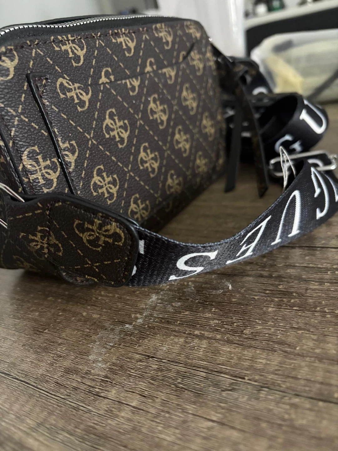 Guess crossbody bag with logo strap - photo 2