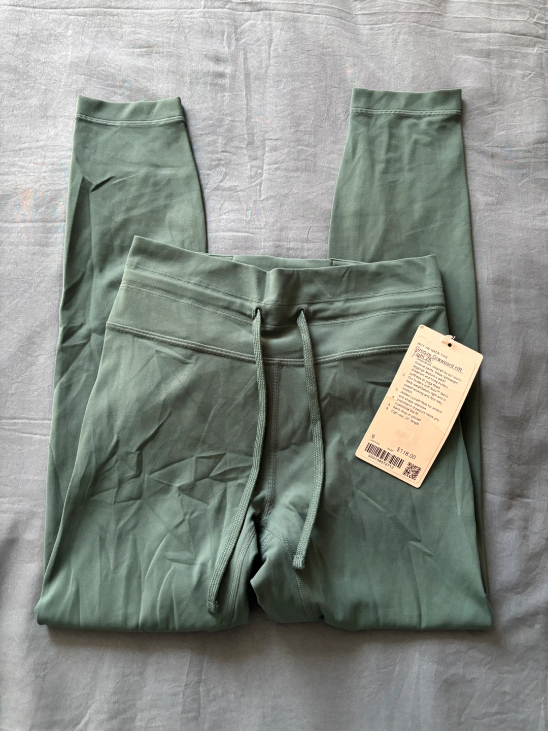 Size 6 Lululemon Groove Drawcord HR Tight 25" Leggings Size 6 - photo 3