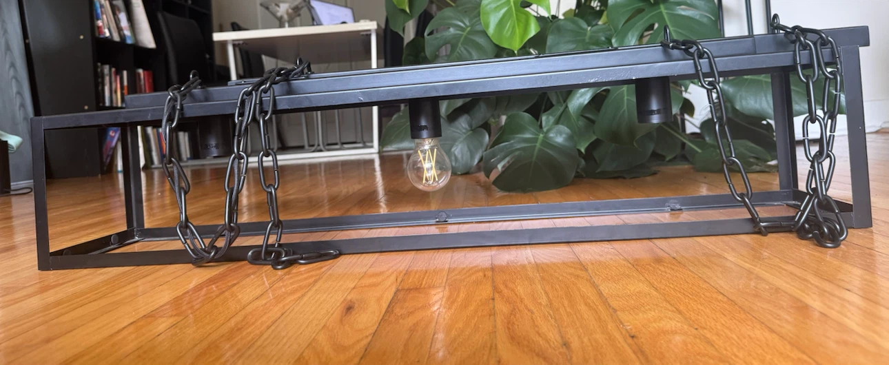 Modern Industrial 3-Light Cage Pendant / Kitchen Island Light - photo 2