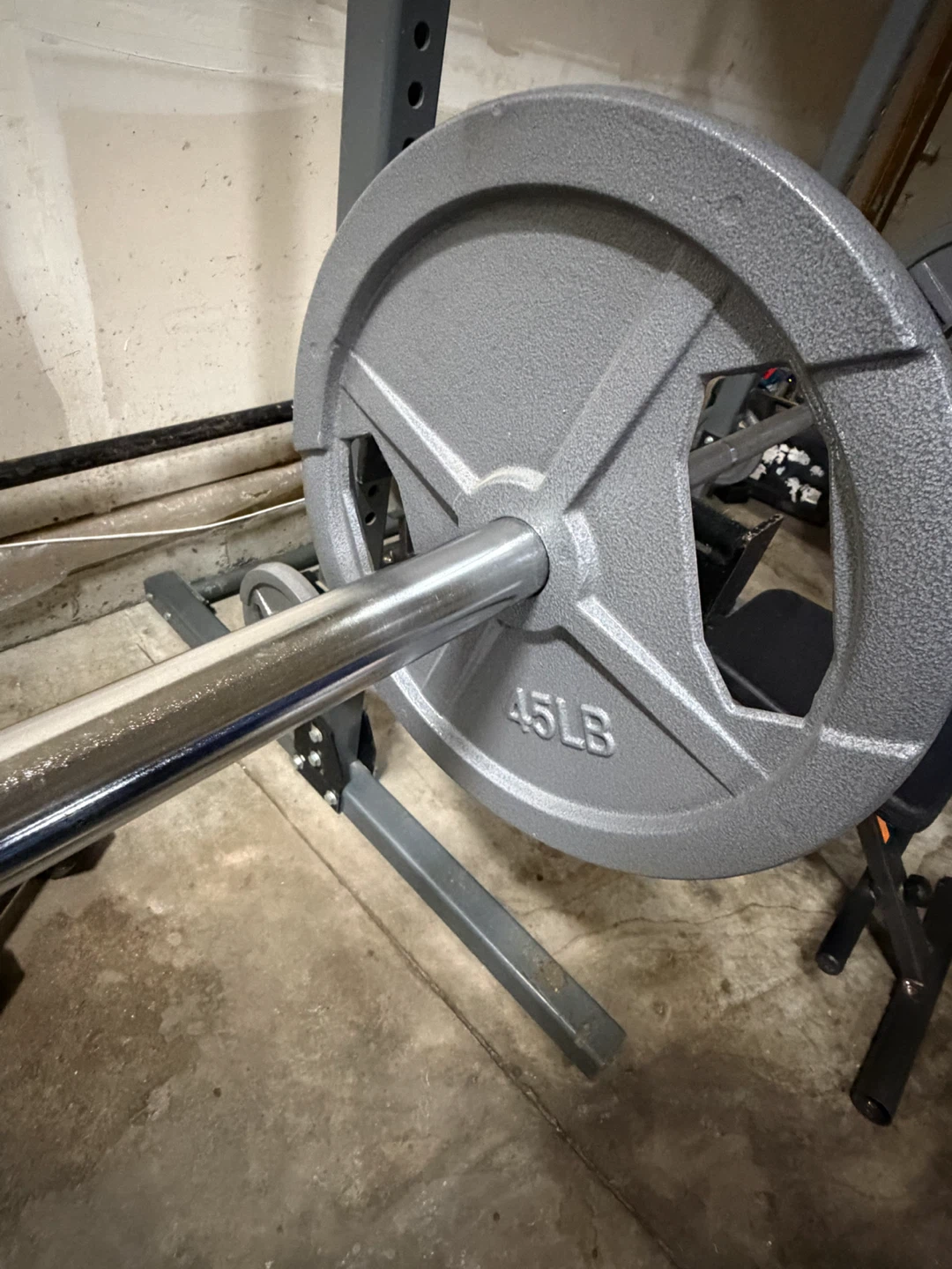 Weight Bench and Squat Rack with Barbell and Weights - photo 4