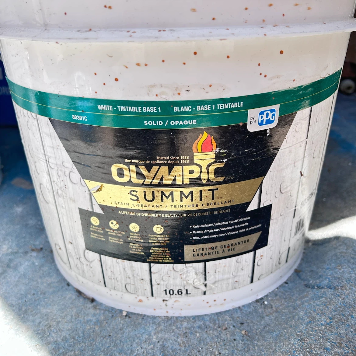 Olympic Summit Stain + Sealer - White Tintable Base 1