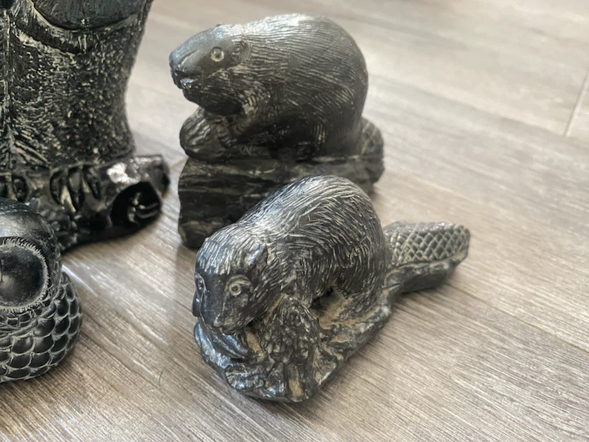 The Wolf Sculptures Hand-carved Stone Animals - photo 3
