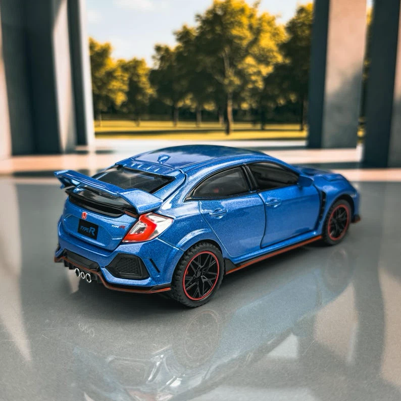 1:32 MiniAuto Honda Civic Type R Diecast Model Car (Blue) - New - photo 4