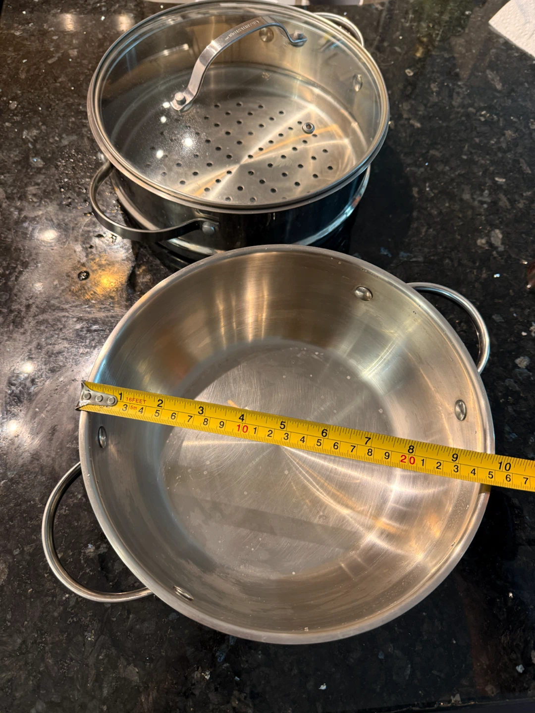 Granite Stone Stainless Steel Steamer Pot with Lid - photo 4