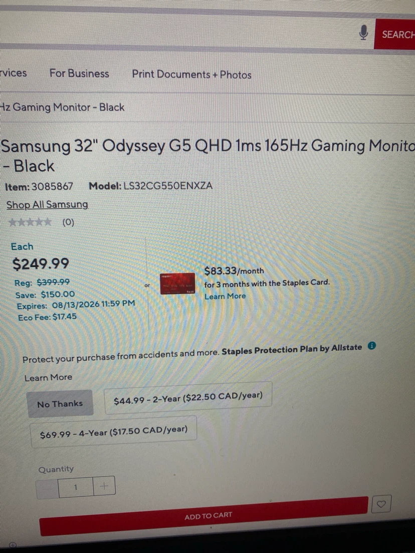 Logitech 144 hz monitor gaming 32 in - photo 3
