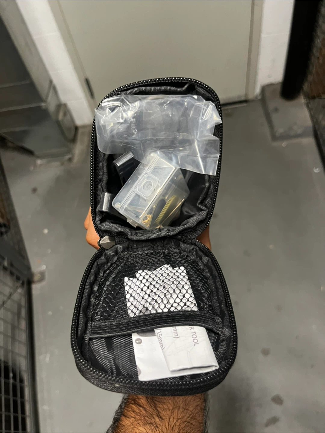 Black Bicycle Saddle Bag with Tool Kit