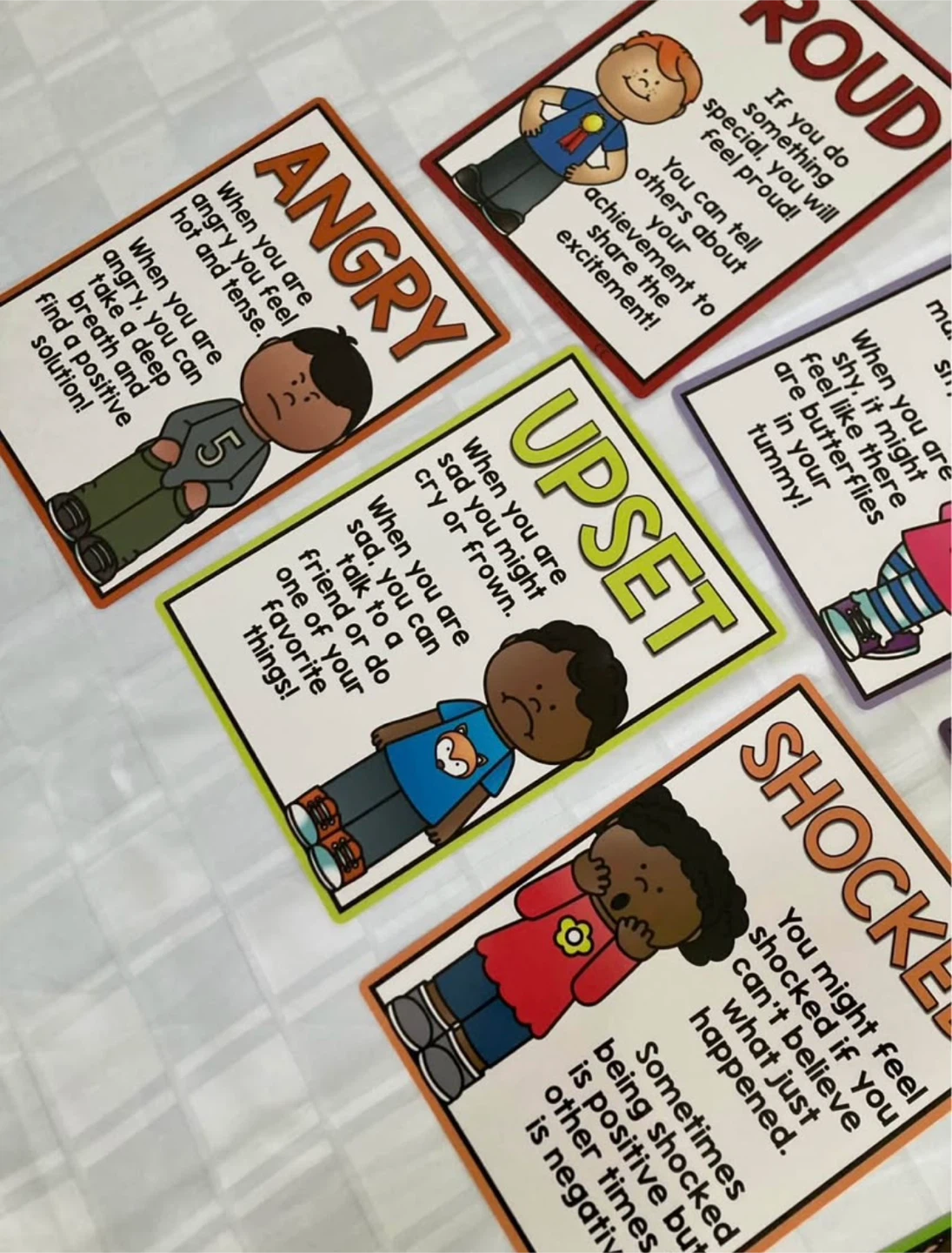 Set of 10 Emotion Posters for Kids - Brandnew - photo 2