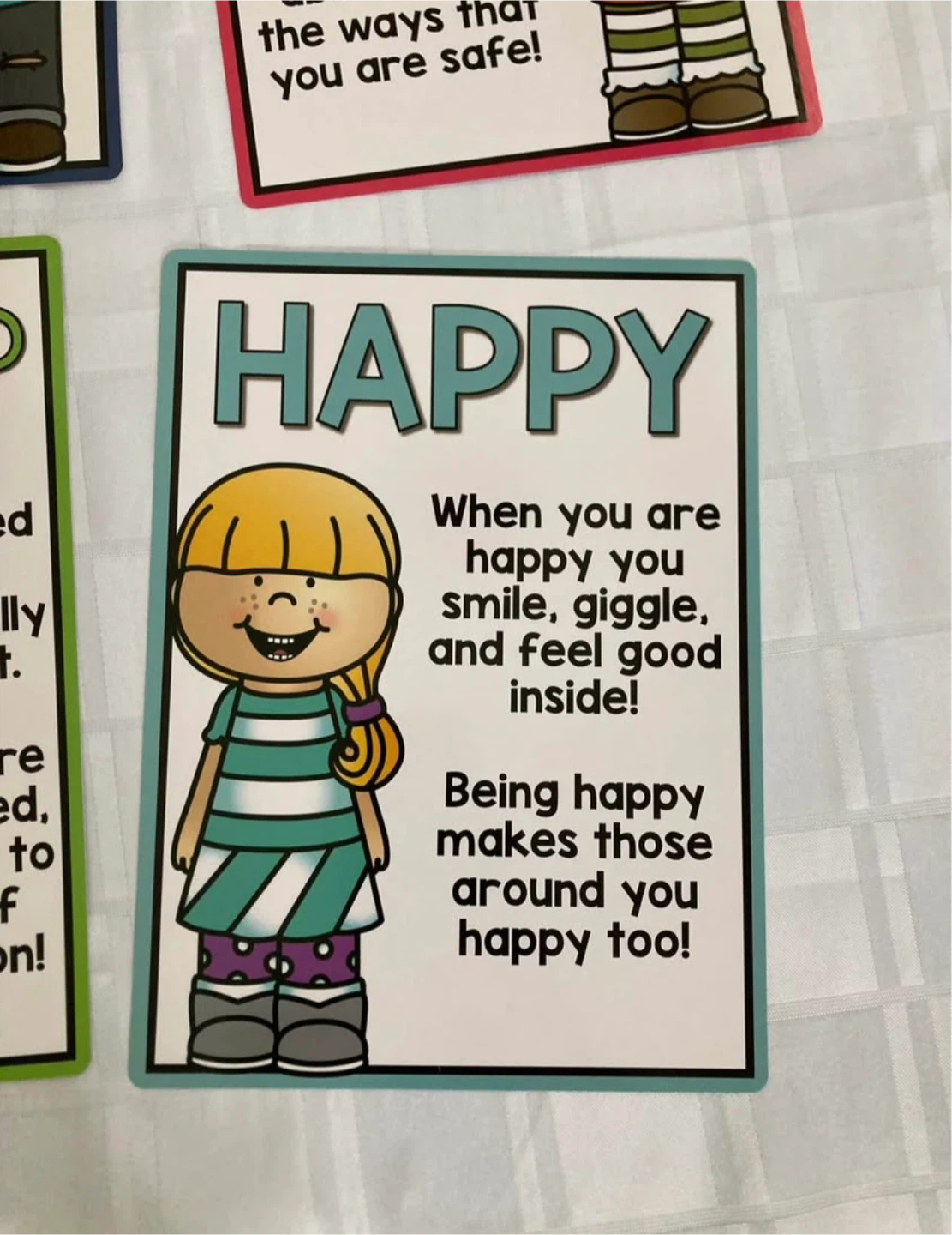 Set of 10 Emotion Posters for Kids - Brandnew - photo 3