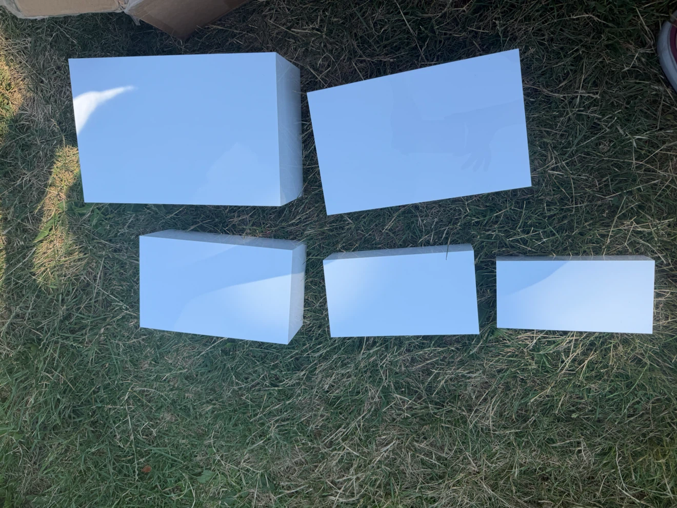 White Acrylic Risers - Set of 5 - photo 4