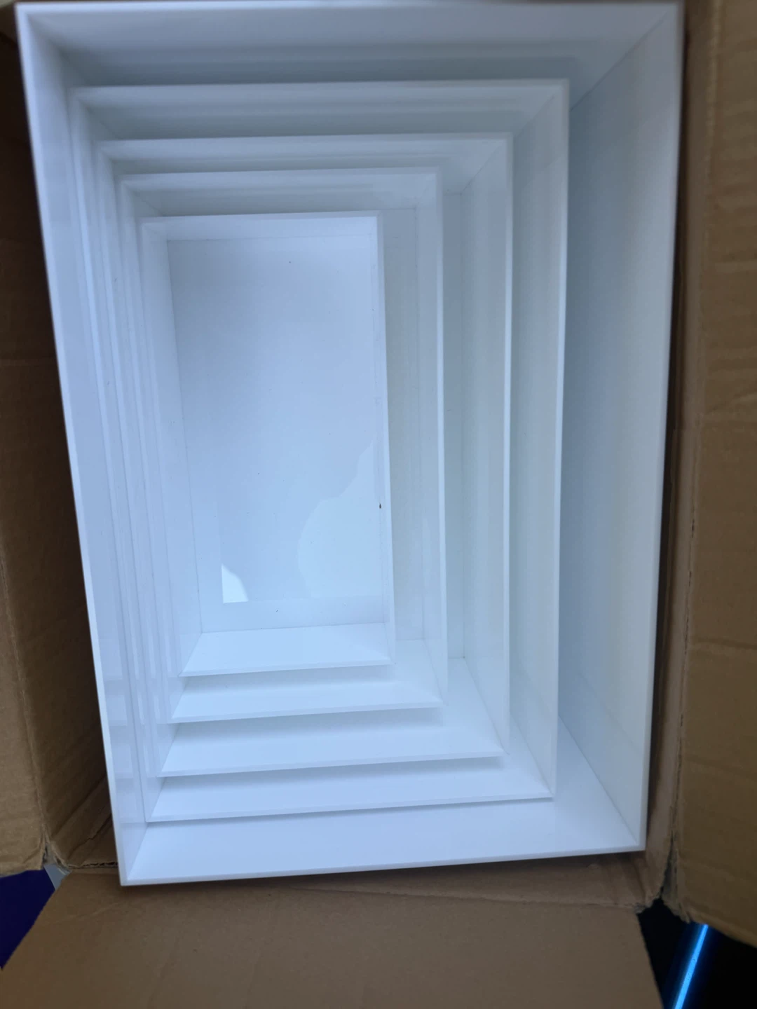 White Acrylic Risers - Set of 5 - photo 5