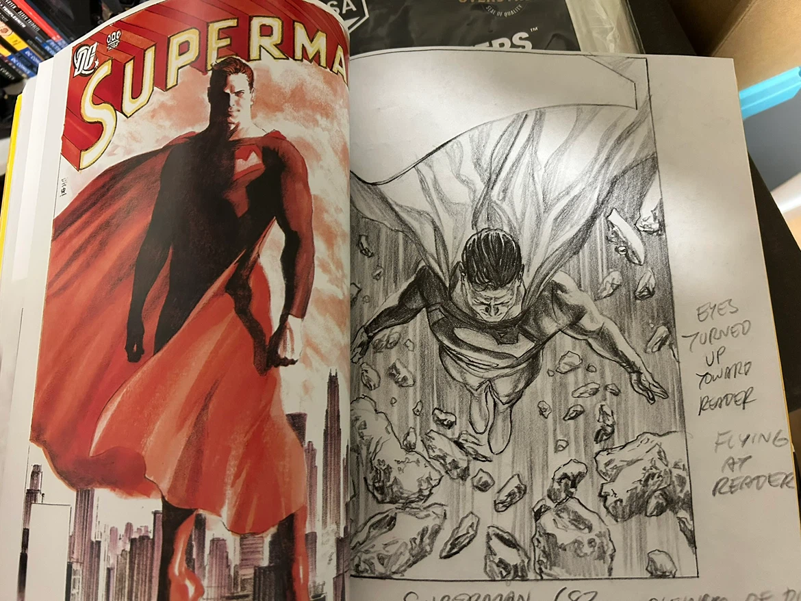 The DC Comics Sketches of Alex Ross "Rough Justice" Art Book - photo 4