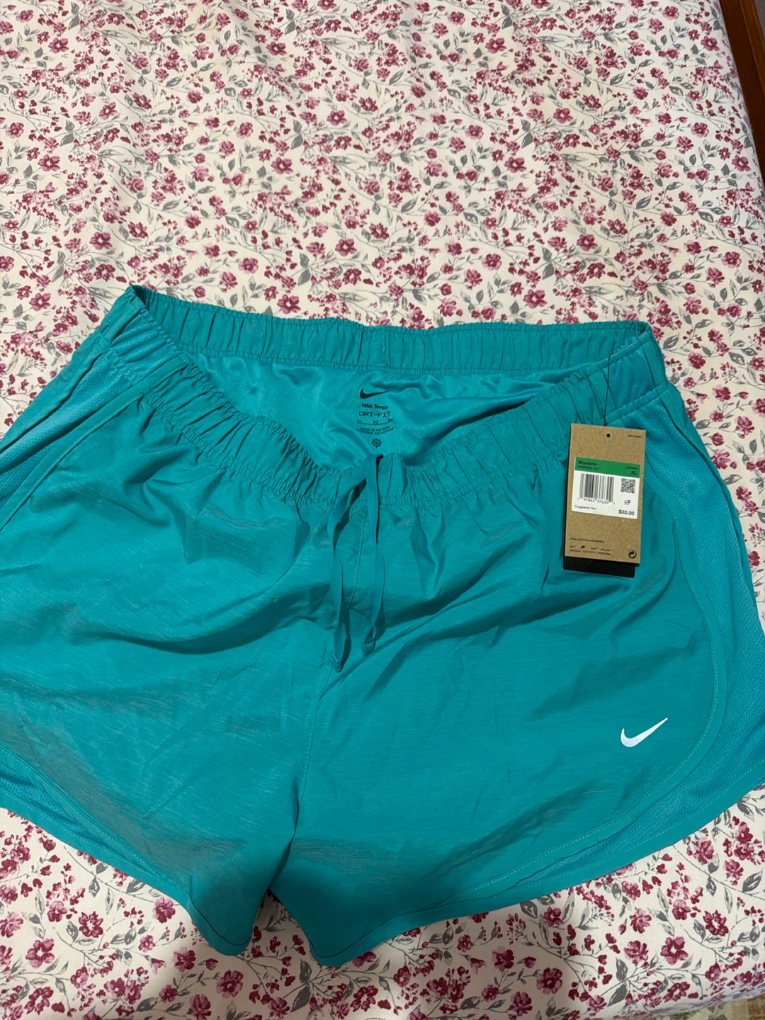 Nike Womens Running Shorts XL Teal - photo 2