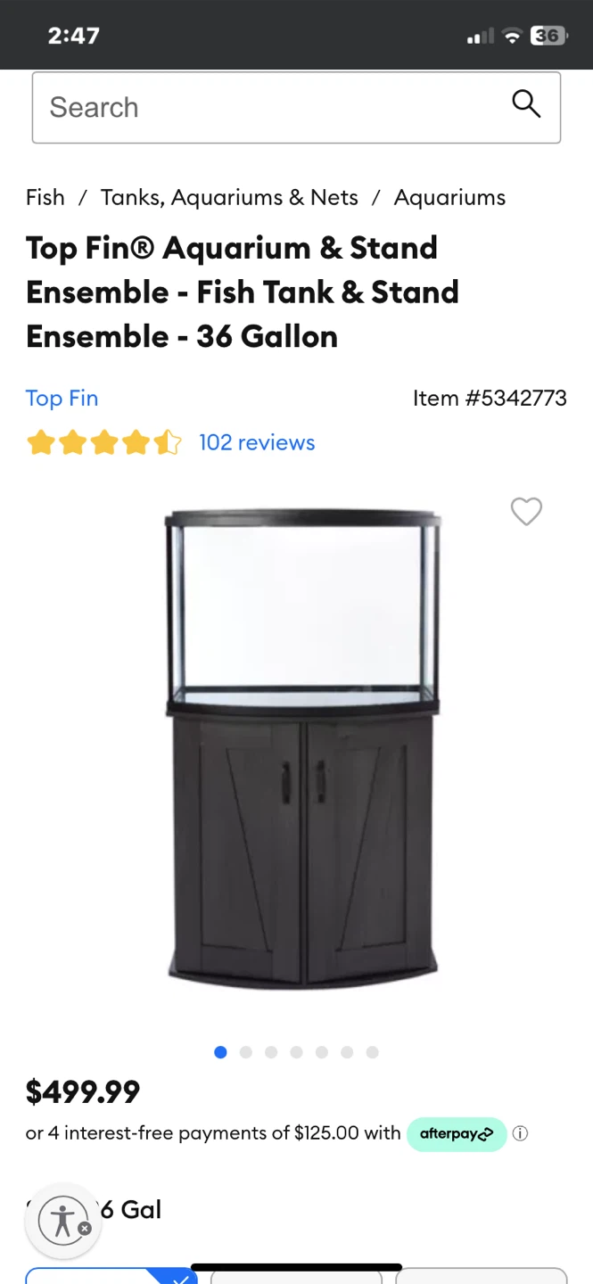 Curved Aquarium Tank and Stand - photo 5
