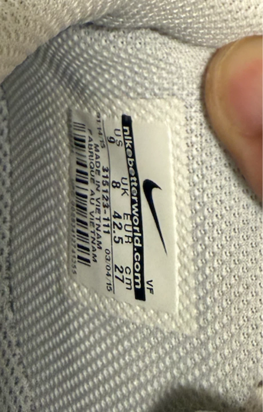 Nike Air Force 1 Mid White Leather Sneakers - photo 4