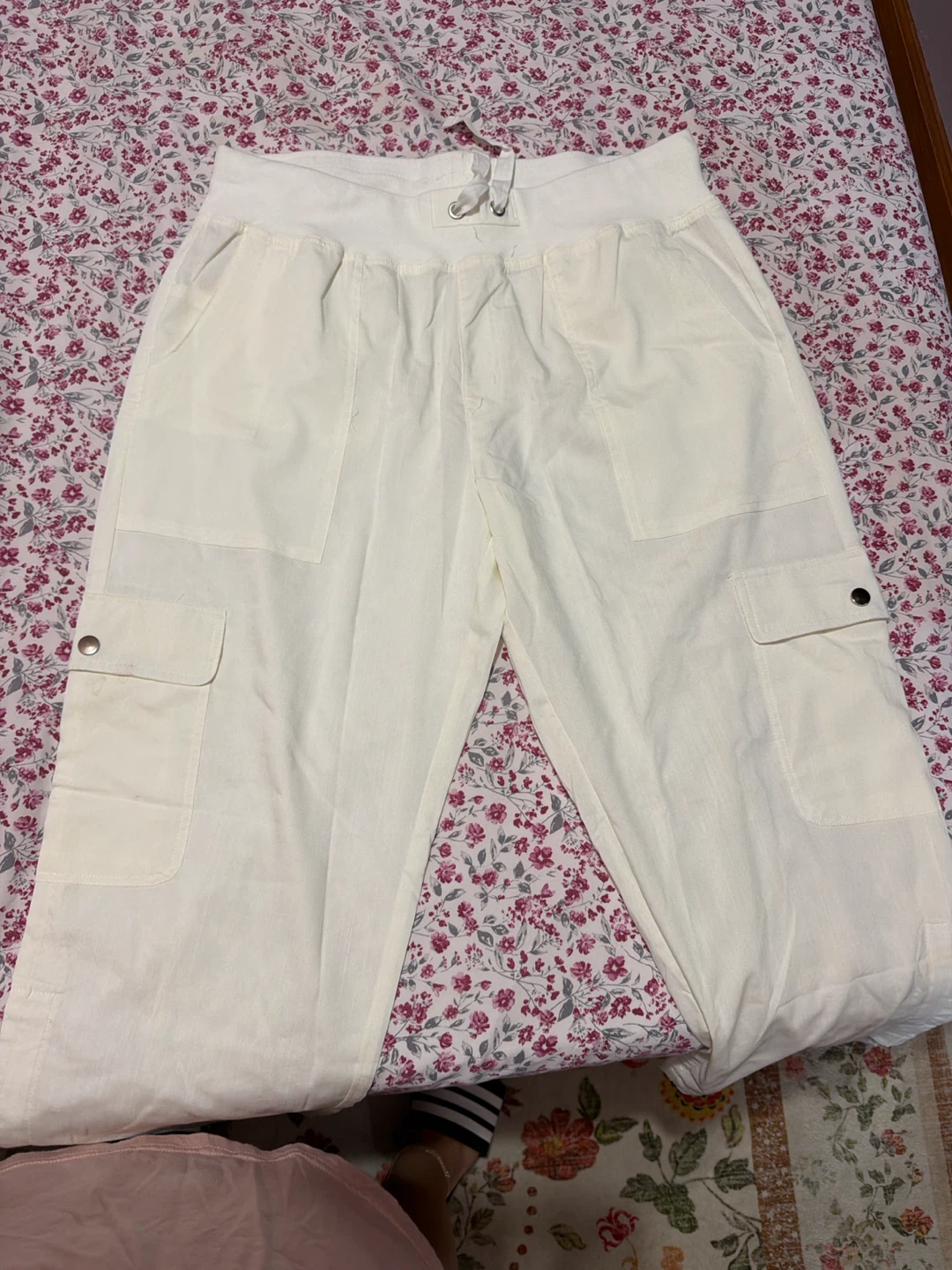 White Cargo capri  - 2XL