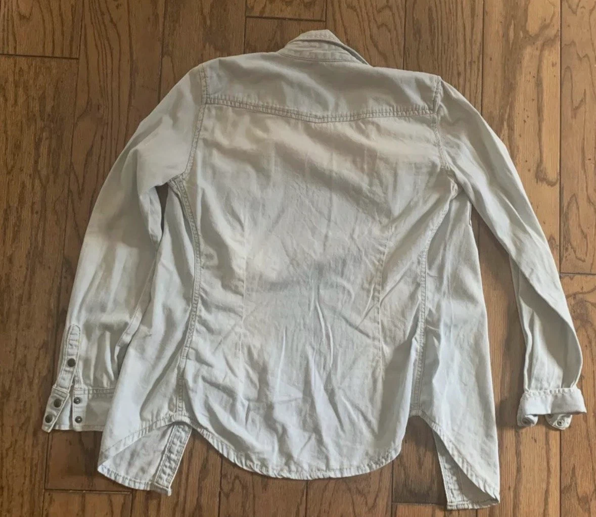 Garage White Denim Shirt - Size XS - photo 3