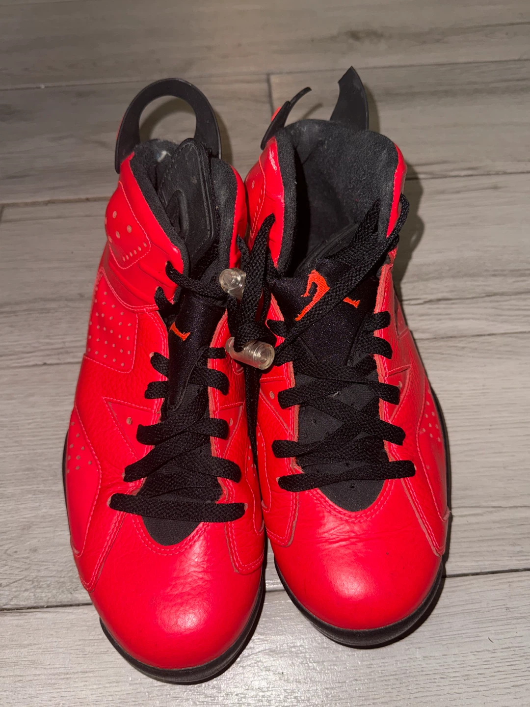 Air Jordan 6 Red Black Sneakers