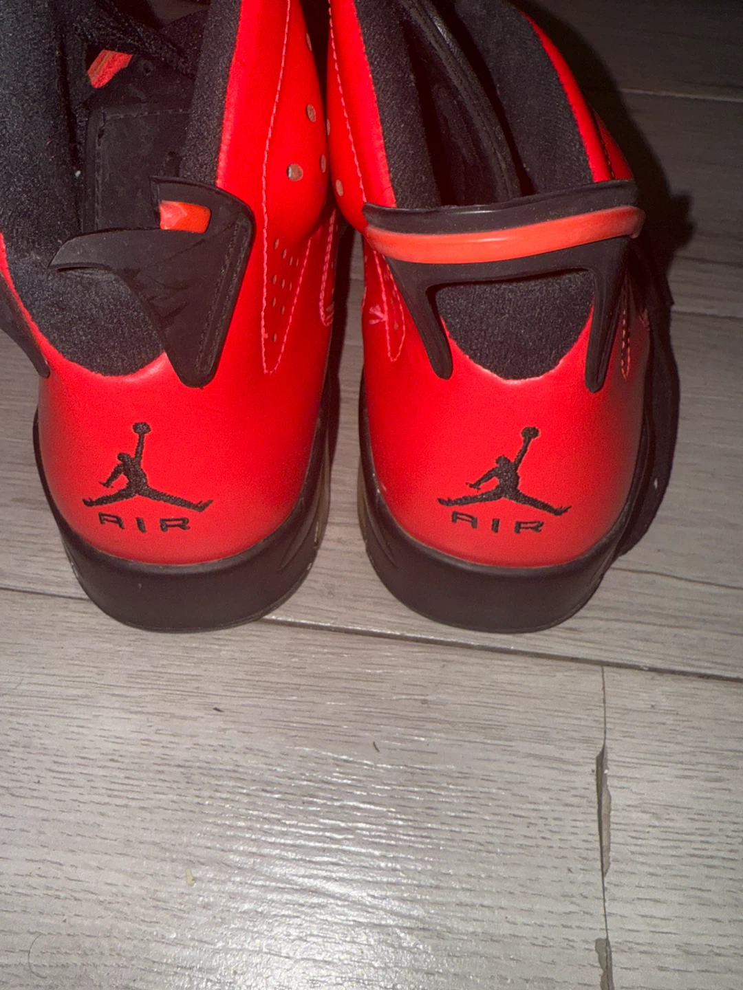 Air Jordan 6 Red Black Sneakers - photo 4