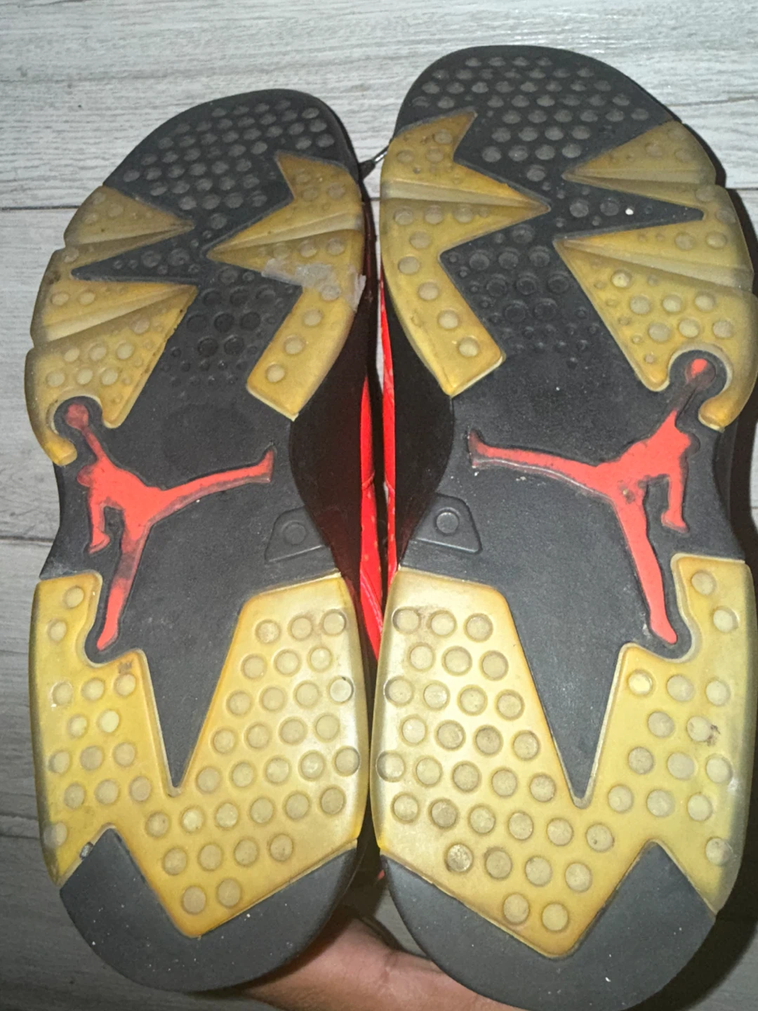 Air Jordan 6 Red Black Sneakers - photo 5