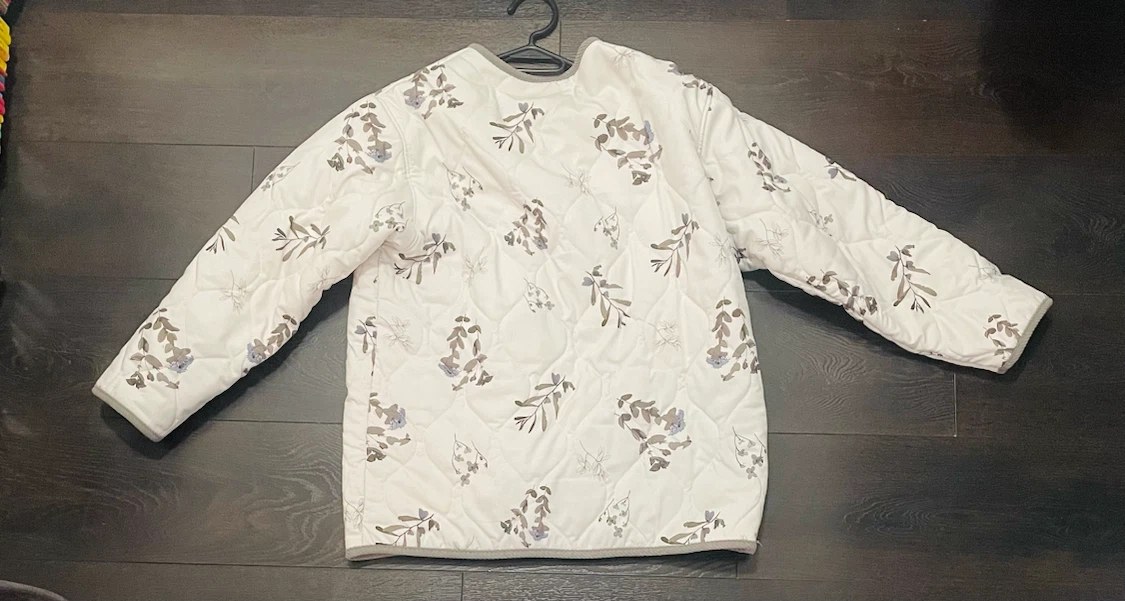 Quilted Botanical Print Jacket - photo 2