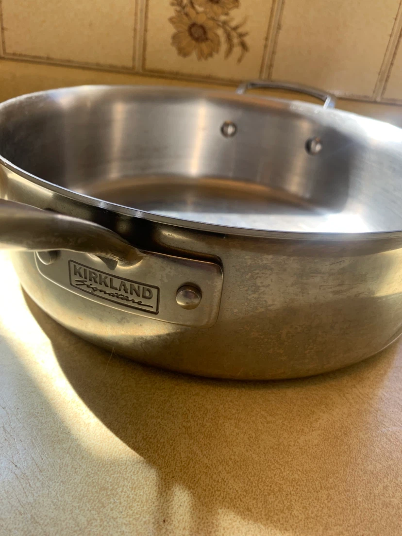 2 x stainless steel skillet/pans - photo 2