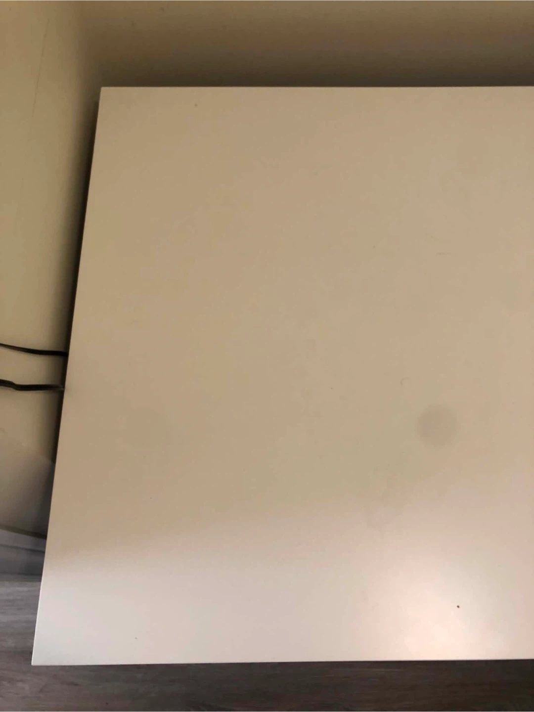 White Desk with Metal Legs - photo 2