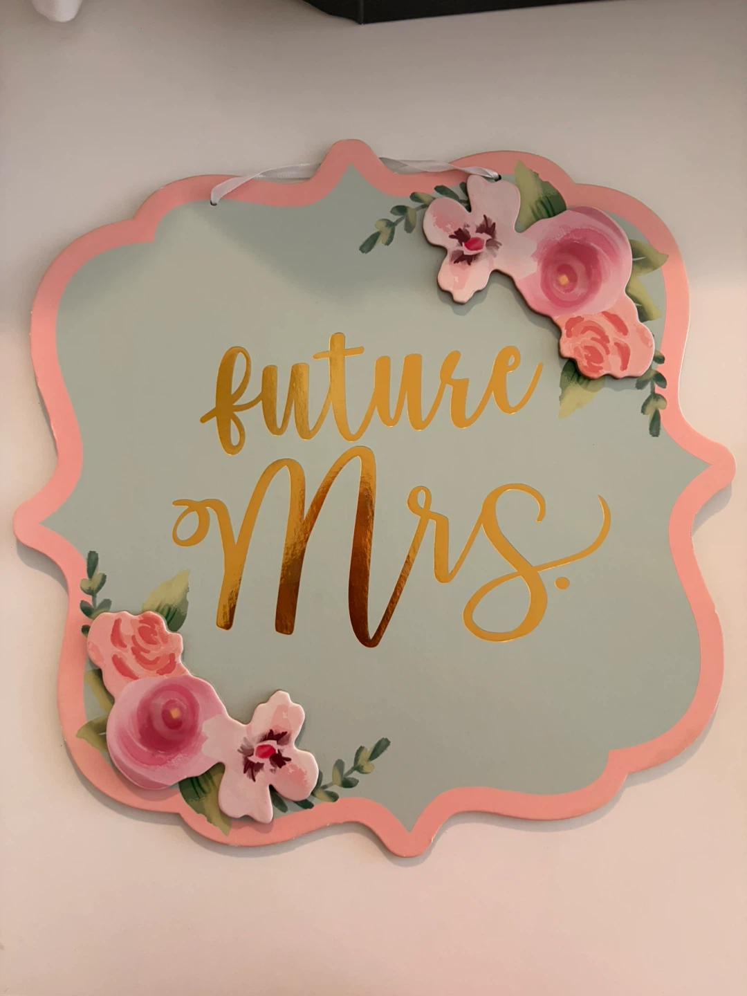 Future Mrs. Floral Bridal Shower Sign
