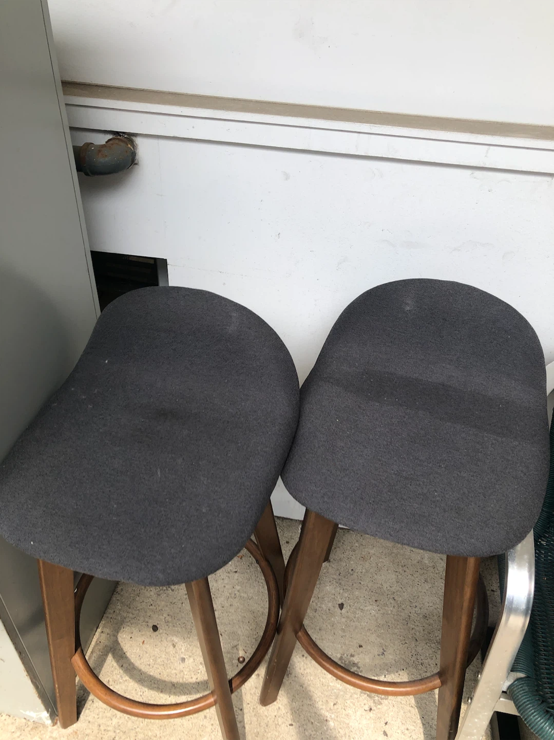 Dark Grey Upholster Bar Stool - photo 2