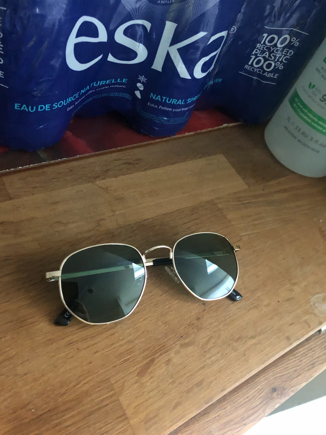Gold frame round sunglasses - photo 2