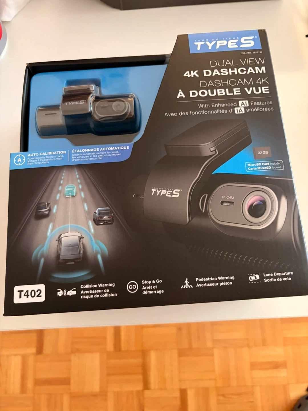 TYPES Dual View 4K Dashcam