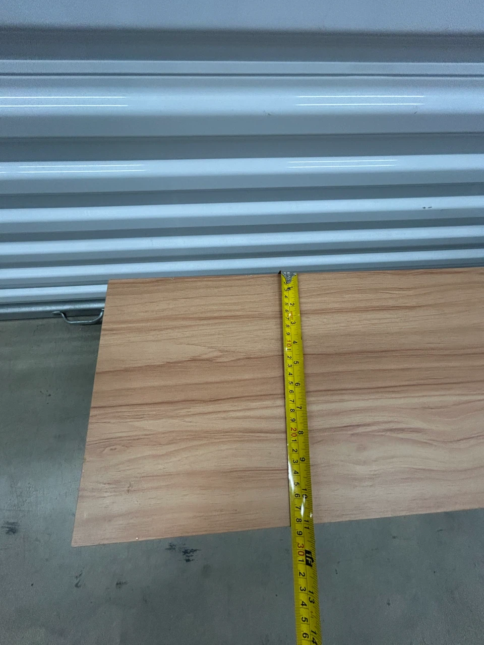 Two Wooden Top Bench with White Metal Frame - photo 2